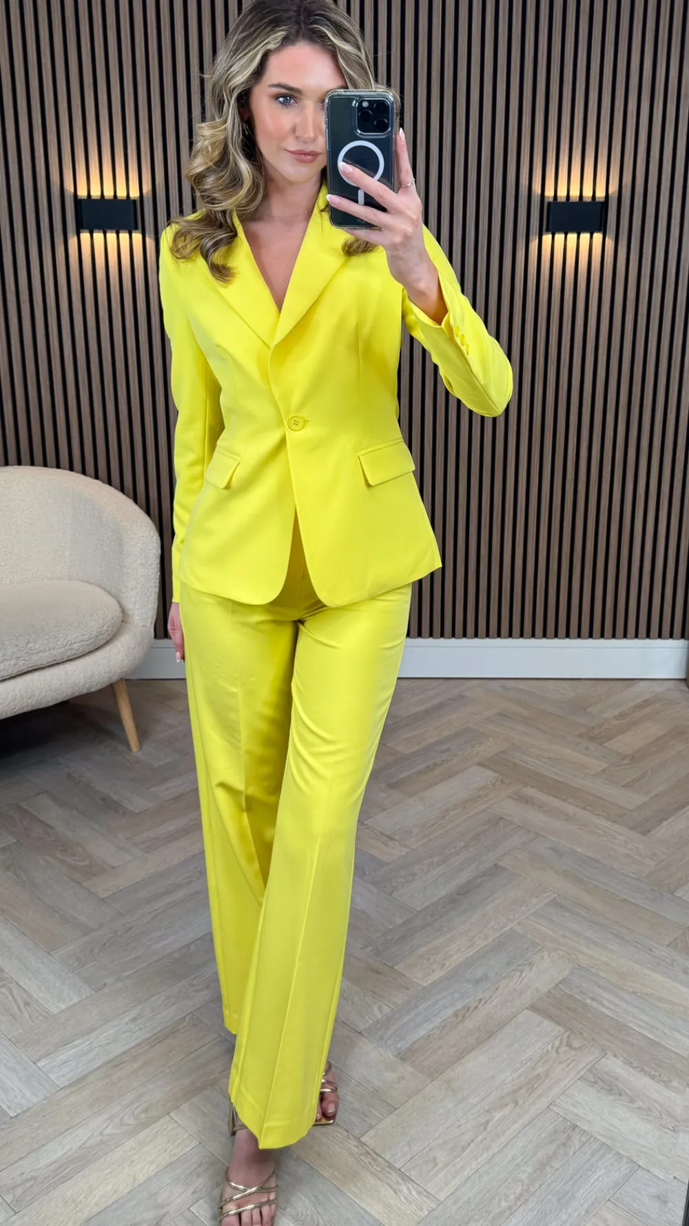 adaline_yellow_trousers_a_0.webp ATTENTIF Trousers | Co-ords^Adaline Yellow Trousers & Blazers Co Ord