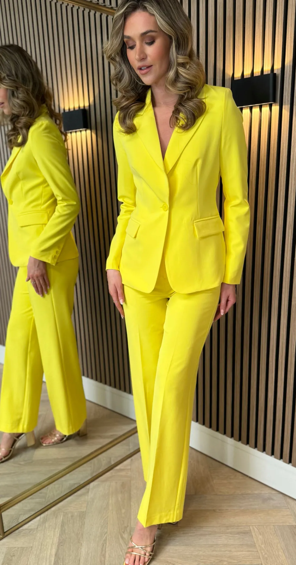 adaline_yellow_trousers_a_2.webp ATTENTIF Trousers | Co-ords^Adaline Yellow Trousers & Blazers Co Ord