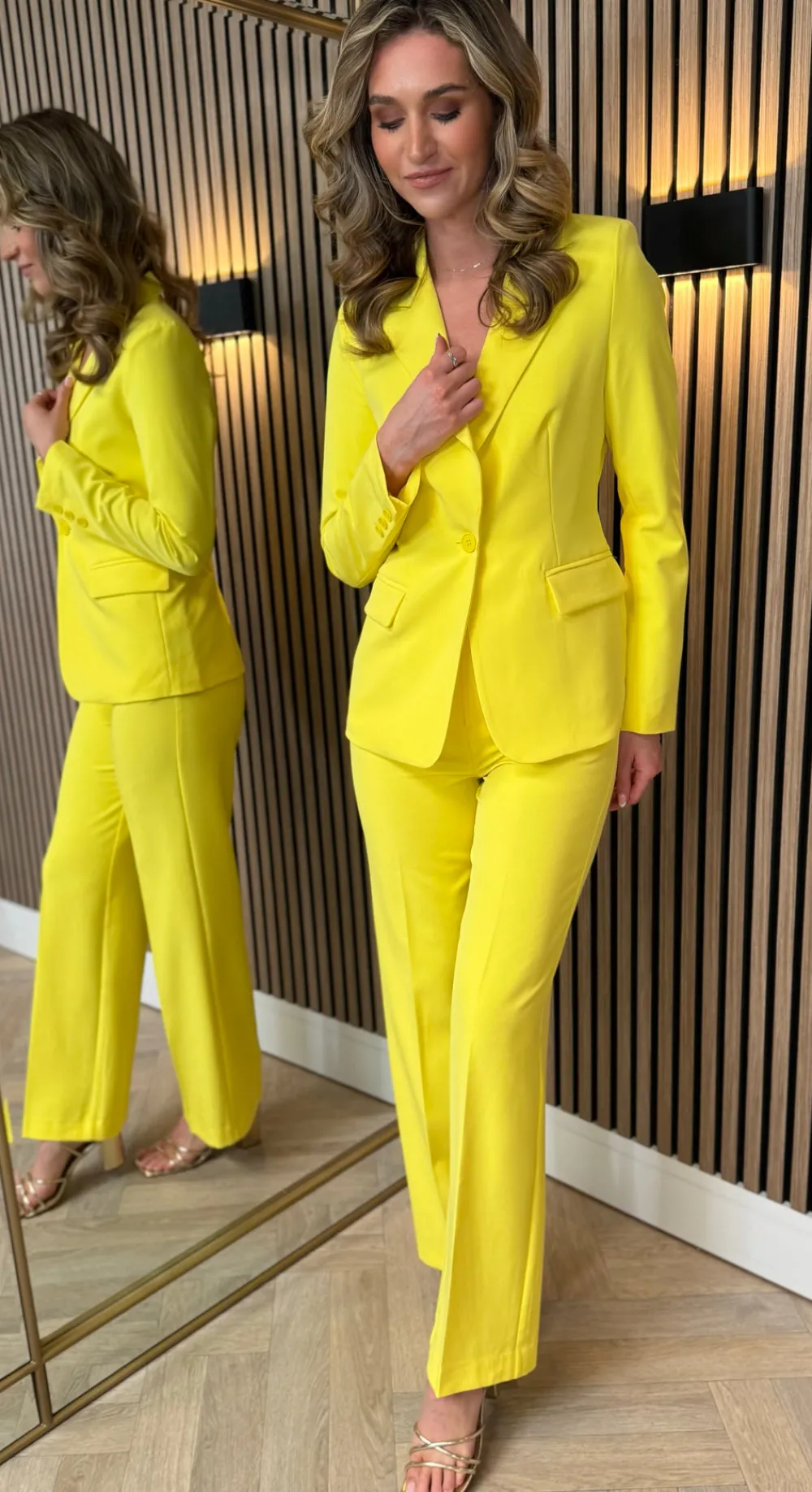 adaline_yellow_trousers_a_3.webp ATTENTIF Trousers | Co-ords^Adaline Yellow Trousers & Blazers Co Ord