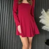 TIMELY Fitted Dresses | Going Out Dresses^Alysse Burgundy Square Neck Mini Dress