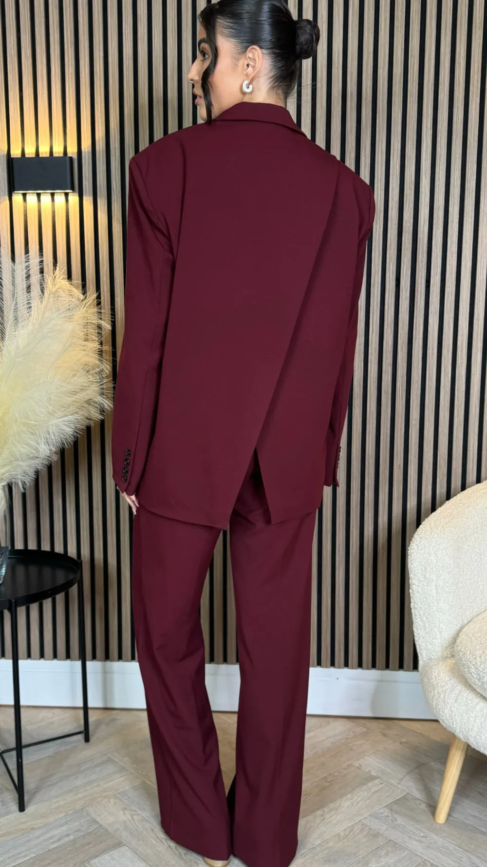 angelica_burgundy_trouser_1.webp ATTENTIF Co-ords | Blazers^Angelica Burgundy Trousers & Blazer Co Ord