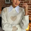 PARIS FASHION SHOPS Tops^Anna White Button Down Detail Shirt Collar