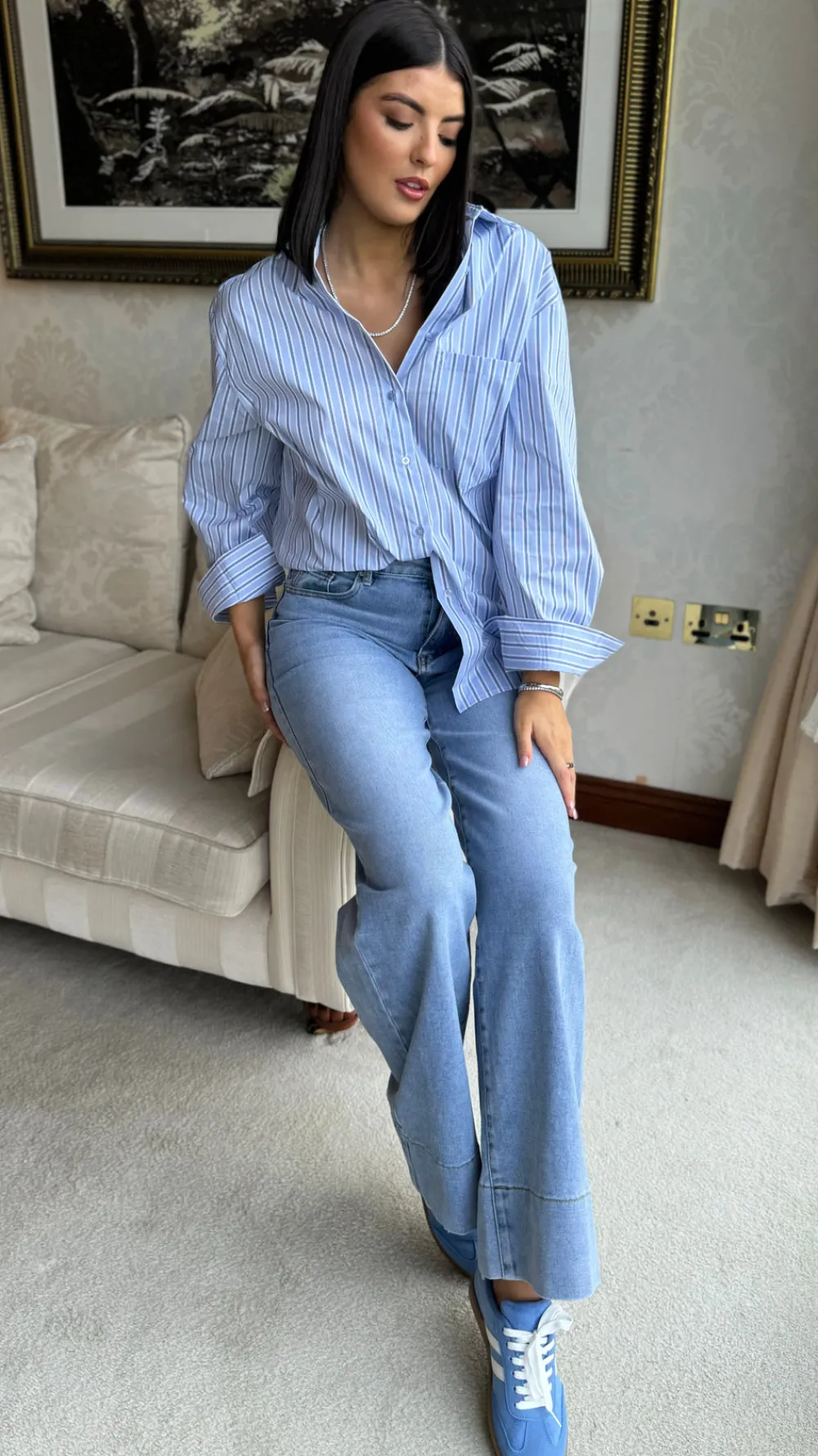 annalie_blue_pinstripe_ov_4.webp VERA LUCY Tops^Annalie Blue Pinstripe Oversized Shirt