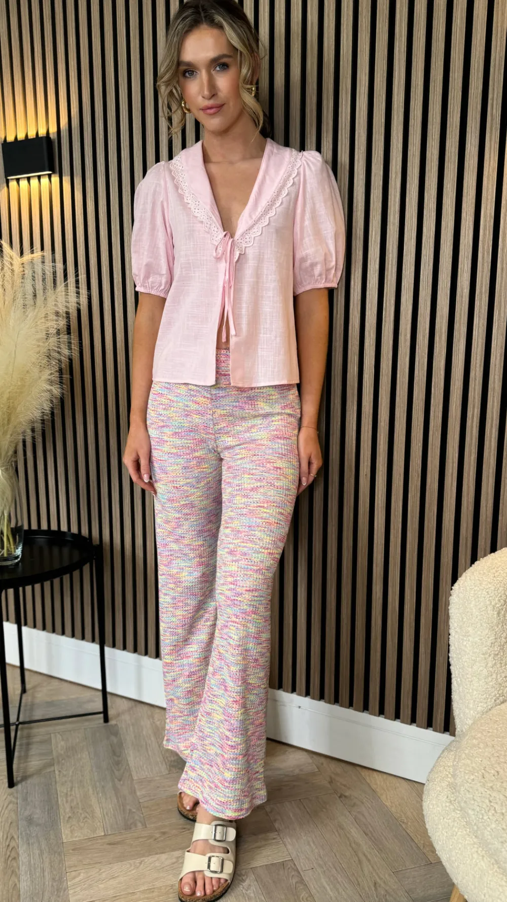 anya_baby_pink_tie_detail_0.webp So Twice Tops^Anya Baby Pink Tie Detail Top