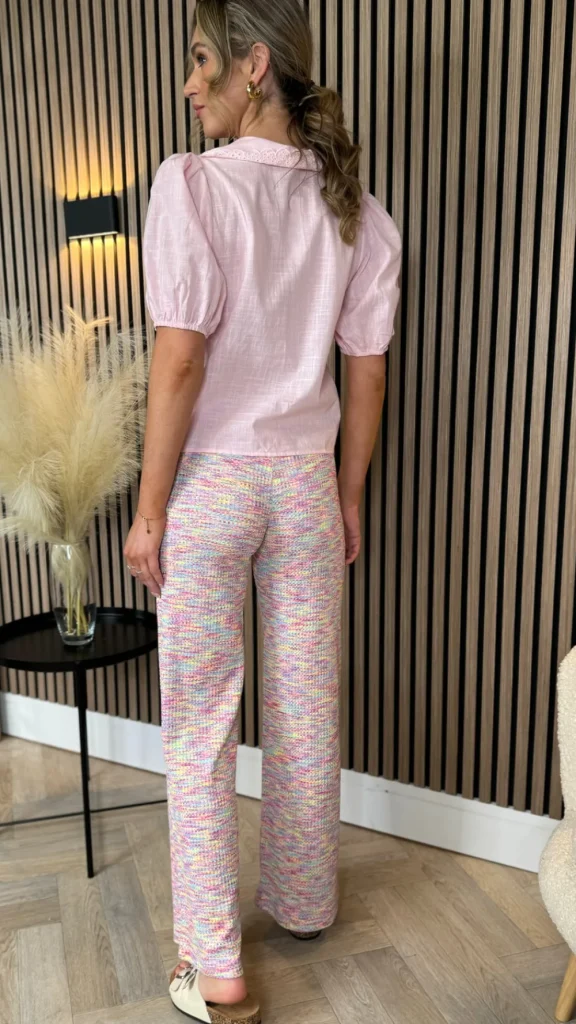So Twice Tops^Anya Baby Pink Tie Detail Top