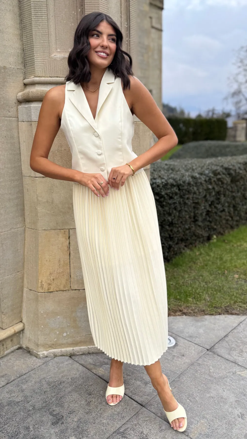 armelle_yellow_tailored_w_2.webp LUCCE Tops^Armelle Yellow Tailored Waistcoat