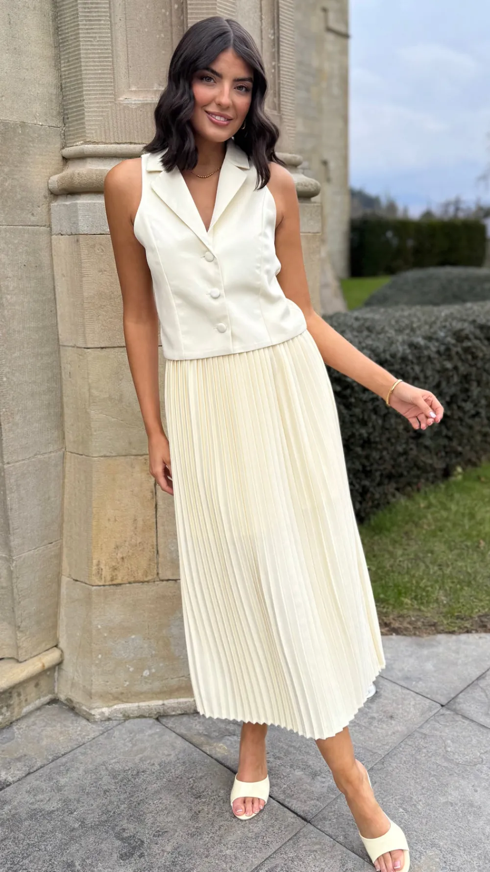 armelle_yellow_tailored_w_3.webp LUCCE Tops^Armelle Yellow Tailored Waistcoat