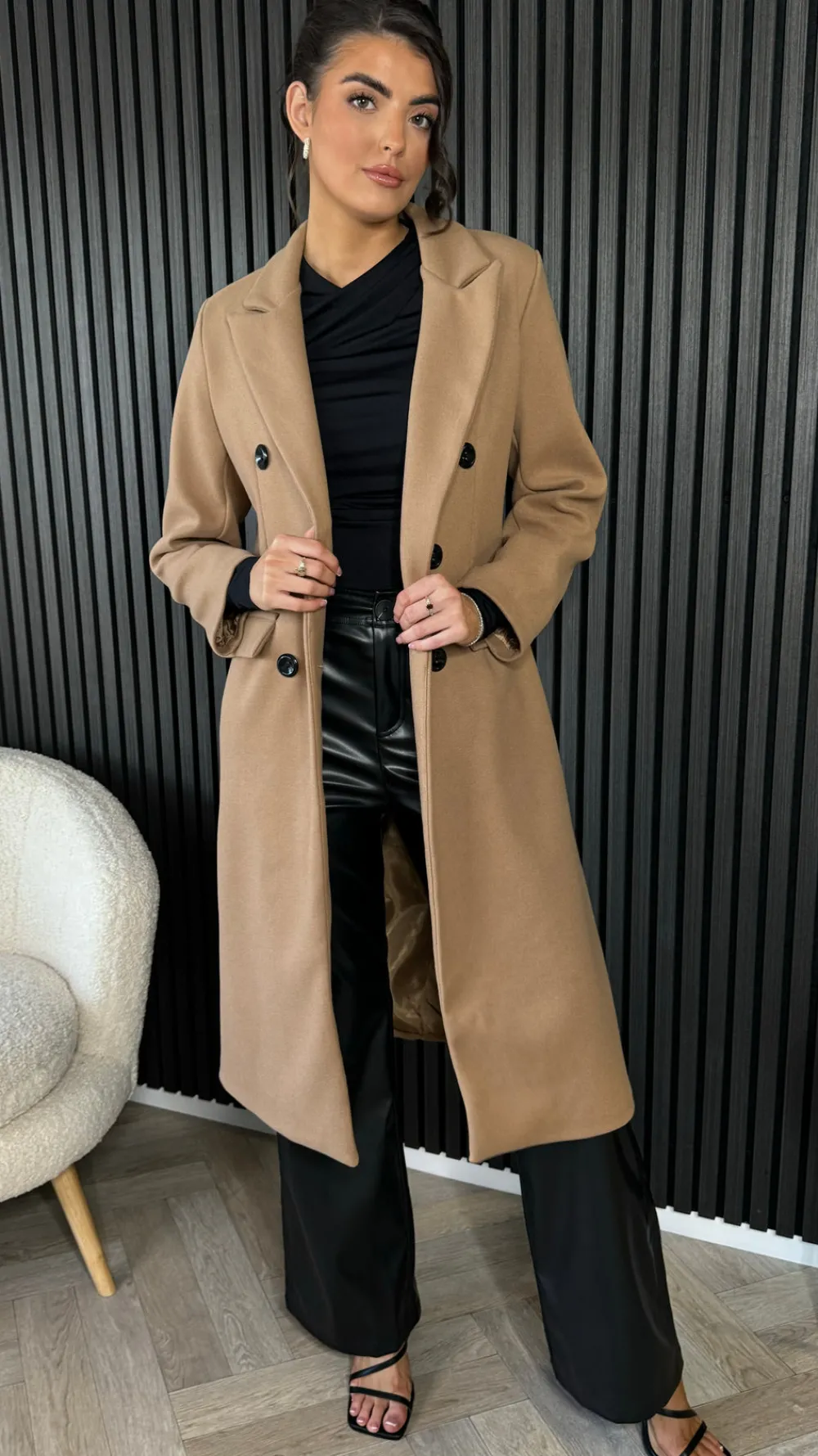 baldwin_camel_midi_length_2.webp PARIS FASHION SHOPS Coats & Jackets^Baldwin Camel Midi Length Coat