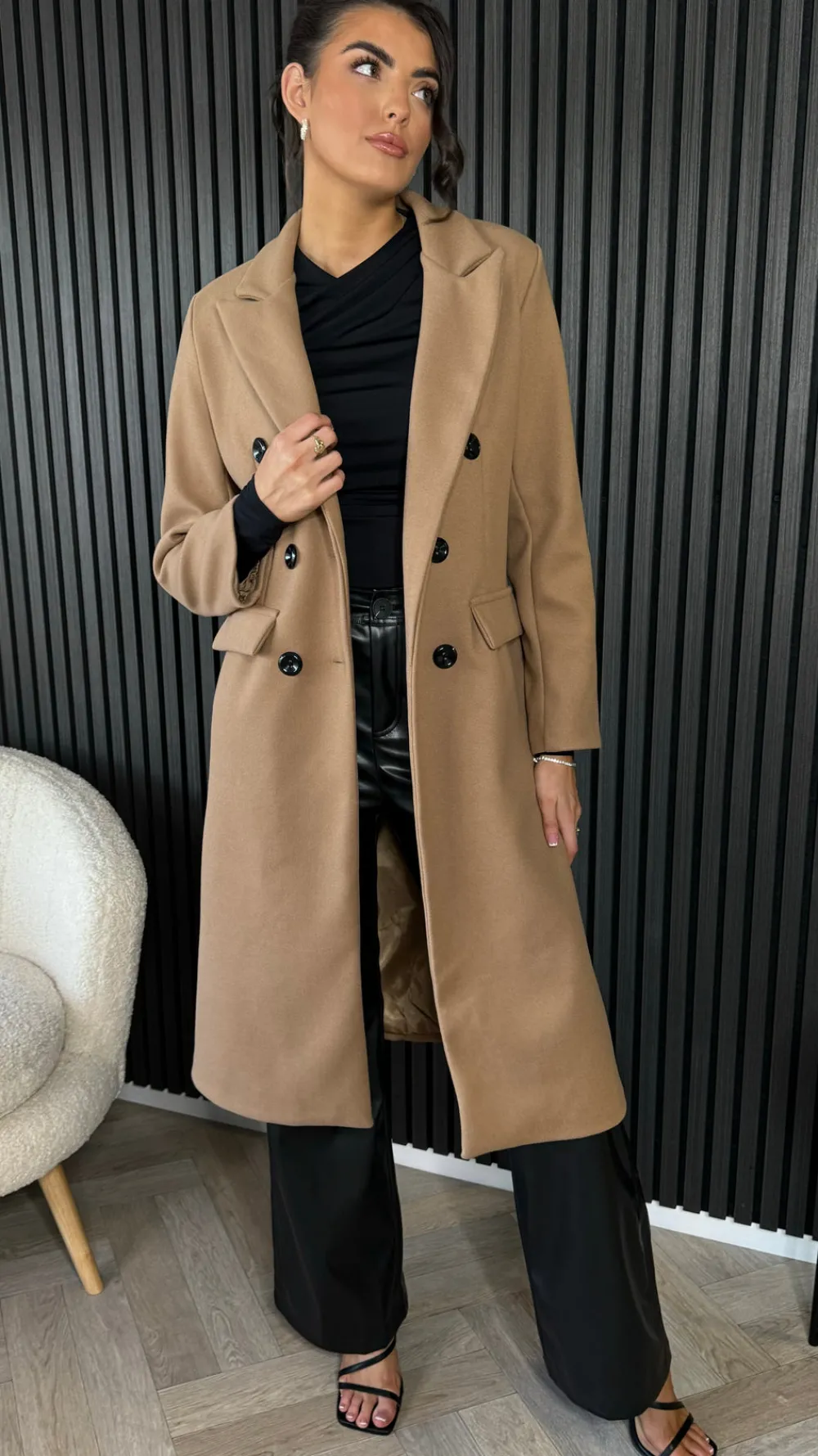 baldwin_camel_midi_length_3.webp PARIS FASHION SHOPS Coats & Jackets^Baldwin Camel Midi Length Coat
