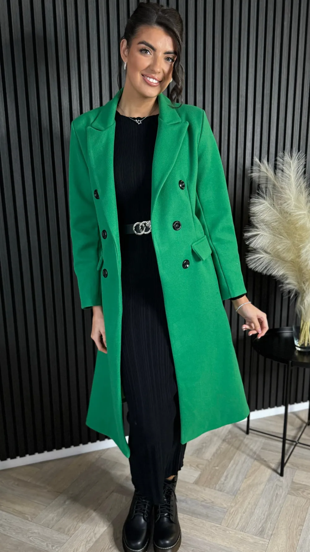 baldwin_green_midi_length_1.webp PARIS FASHION SHOPS Coats & Jackets^Baldwin Green Midi Length Coat