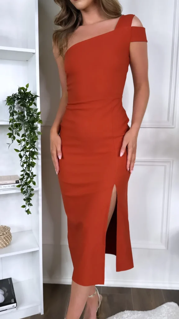 VESPER Going Out Dresses | Occasion Dresses^Bibi Rust Midaxi Dress