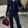 REDIAL Jeans^Brennan Black Straight Leg Frayed Hem Jeans