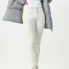 COPPEROSE Coats & Jackets^Carmella Light Grey Puffer Hooded Coat