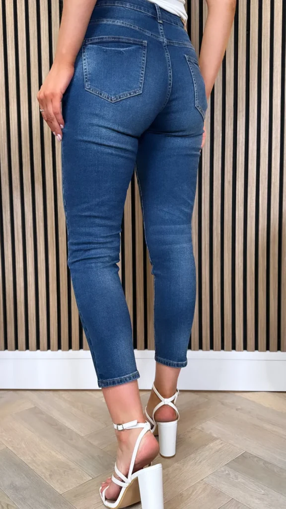 NINA CARTER Jeans^Carson Dark Blue Boyfriend Jeans