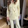 EDAN SPOLKA Co-ords | Blazers^Chelsea Lemon Straight Leg Trousers & Blazer Co Ord