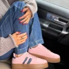 LILY ROSE BY FJ Trainers^Cherie Pink With Navy Stripe Chunky Sole Trainers