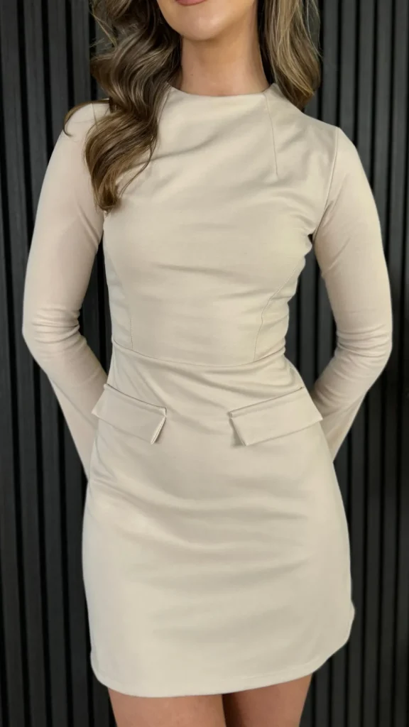 PARIS FASHION SHOPS Going Out Dresses | Occasion Dresses^Chiara Stone High Neck Open Cuff Detail Mini Dress
