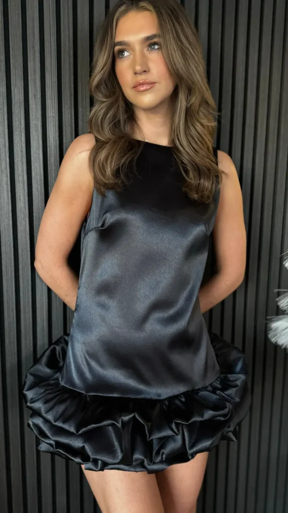 ALLYSON Going Out Dresses | Occasion Dresses^Claribel Black Ruched Hem Mini Dress