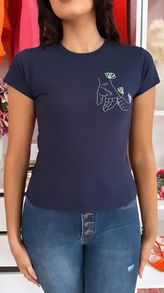 MC Tops^Cliona's Foundation Charity Tee - Navy