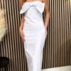 KISS KISS Going Out Dresses | Occasion Dresses^Colleen White Bow Detail Bandeau Midi Dress