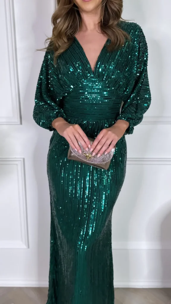 VERA LUCY Occasion Dresses | Maxi Dresses^Cooper Green Sequin Maxi Dress