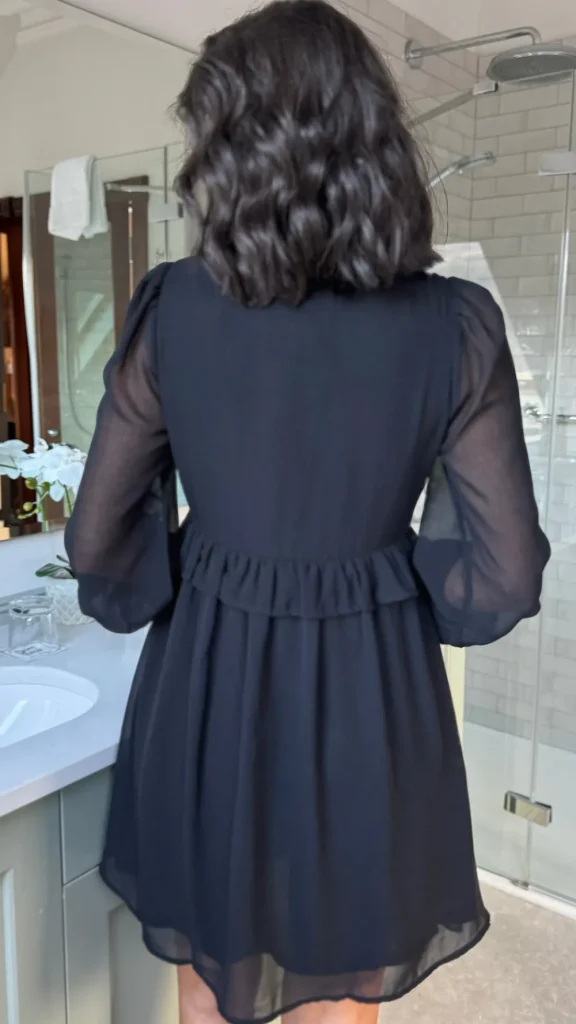INFLUENCE Going Out Dresses | Mini Dresses^Daniela Black Chiffon Smock Mini Dress