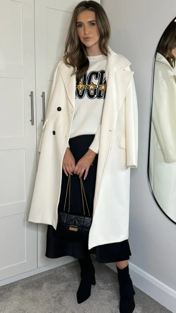 SO TWICE Knitwear^Darina Cream 'ROCK' Sequin Slogan Jumper