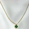 EMILY Jewellery^Darla Gold Stone Design Stainless Steel Necklace