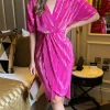 GIRL IN MIND Going Out Dresses | Midi Dresses^Dionne Hot Pink Wrap Detail Midi Dress