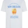 BESTSELLER Tops^Ellie White & Blue Graphic Printed 'New Orleans' T Shirt
