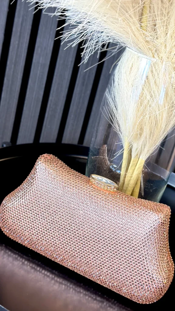 Roc Ronoco Bags^Ember Rose Gold Clutch Bag