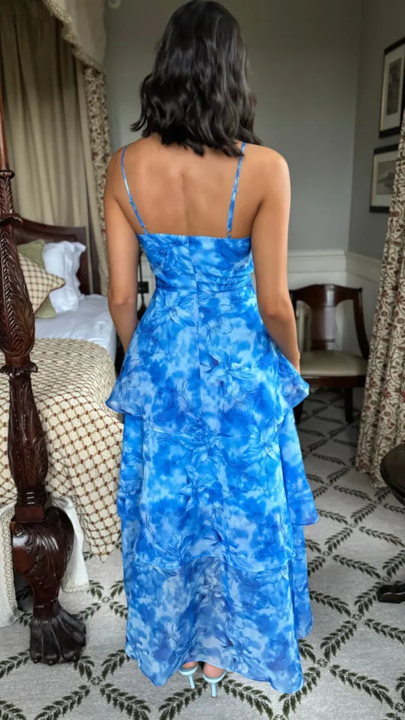 CANDICE FAIRE Going Out Dresses | Occasion Dresses^Emmeline Blue Floral Organza Floral Dye Maxi Dress