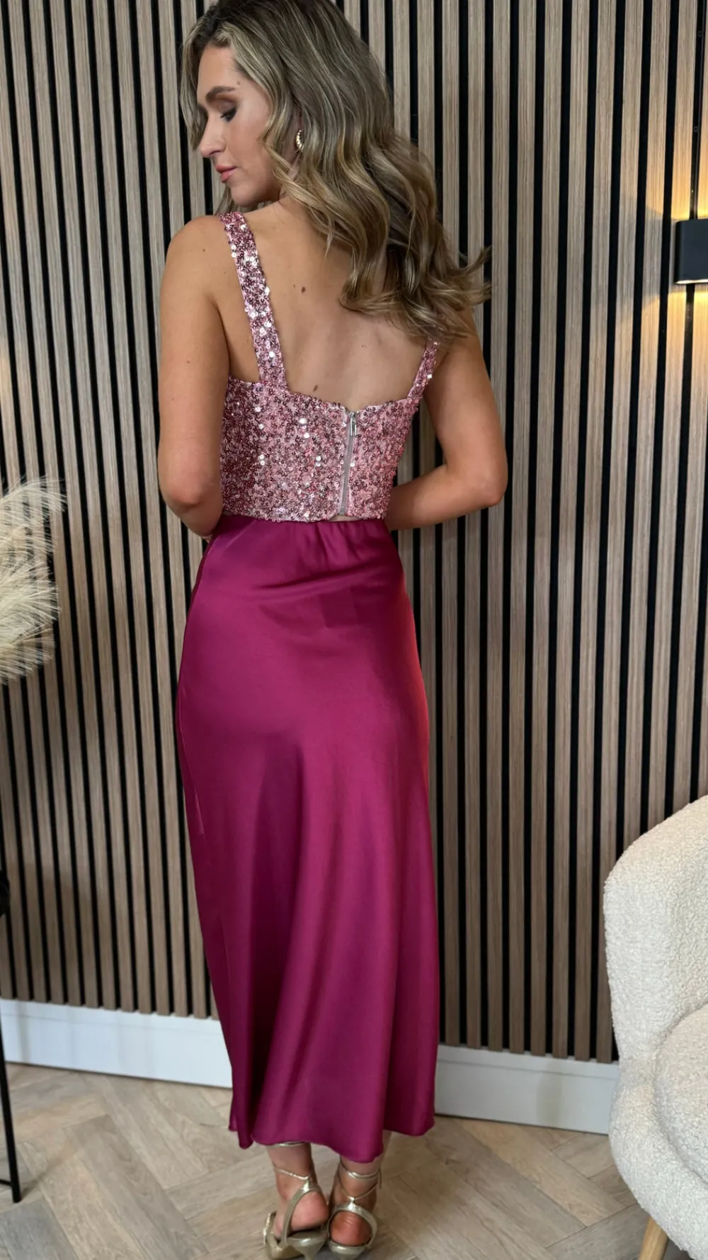 estella_pink_sequin_crop__5.webp VERA LUCY Tops^Estella Pink Sequin Crop Top
