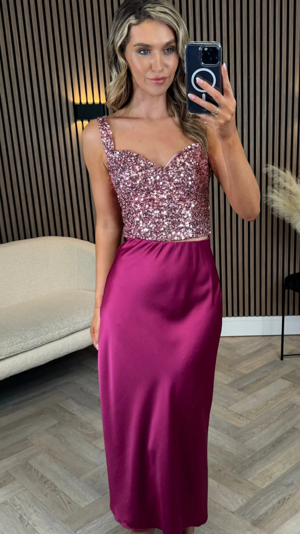 estella_pink_sequin_crop__6.webp VERA LUCY Tops^Estella Pink Sequin Crop Top
