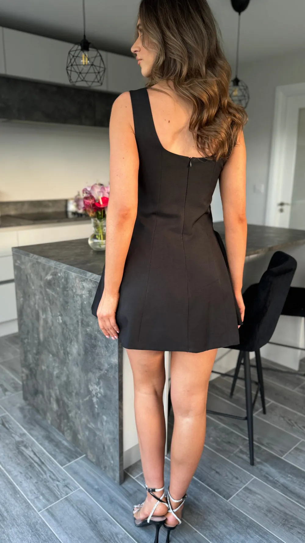 finn_black_square_neck_sk_5.webp TIMELY Going Out Dresses | Occasion Dresses^Finn Black Square Neck Skater Mini Dress