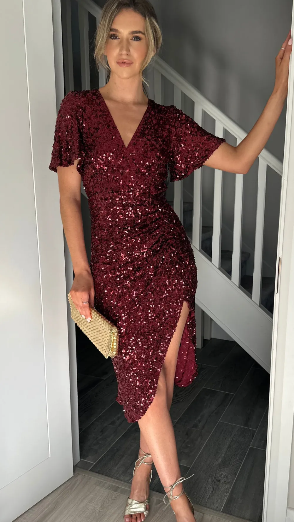 florence_burgundy_sequin__0.webp GIRL IN MIND Going Out Dresses | Occasion Dresses^Florence Burgundy Sequin Midi Dress