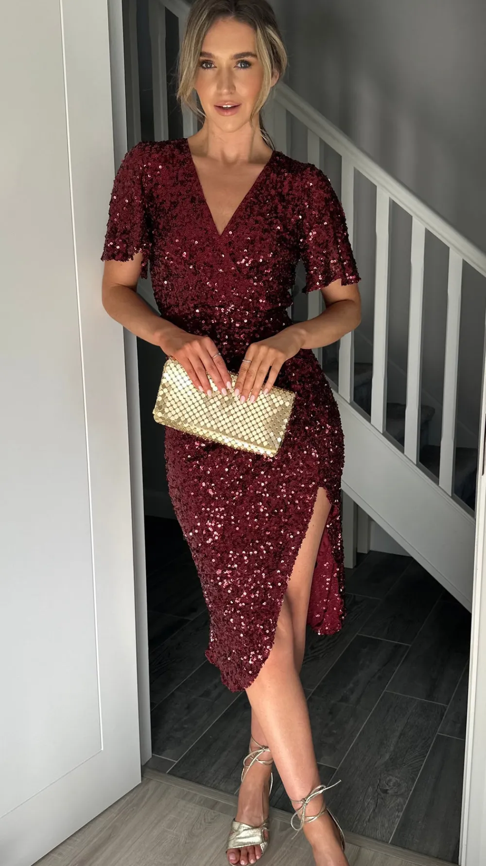 florence_burgundy_sequin__1.webp GIRL IN MIND Going Out Dresses | Occasion Dresses^Florence Burgundy Sequin Midi Dress
