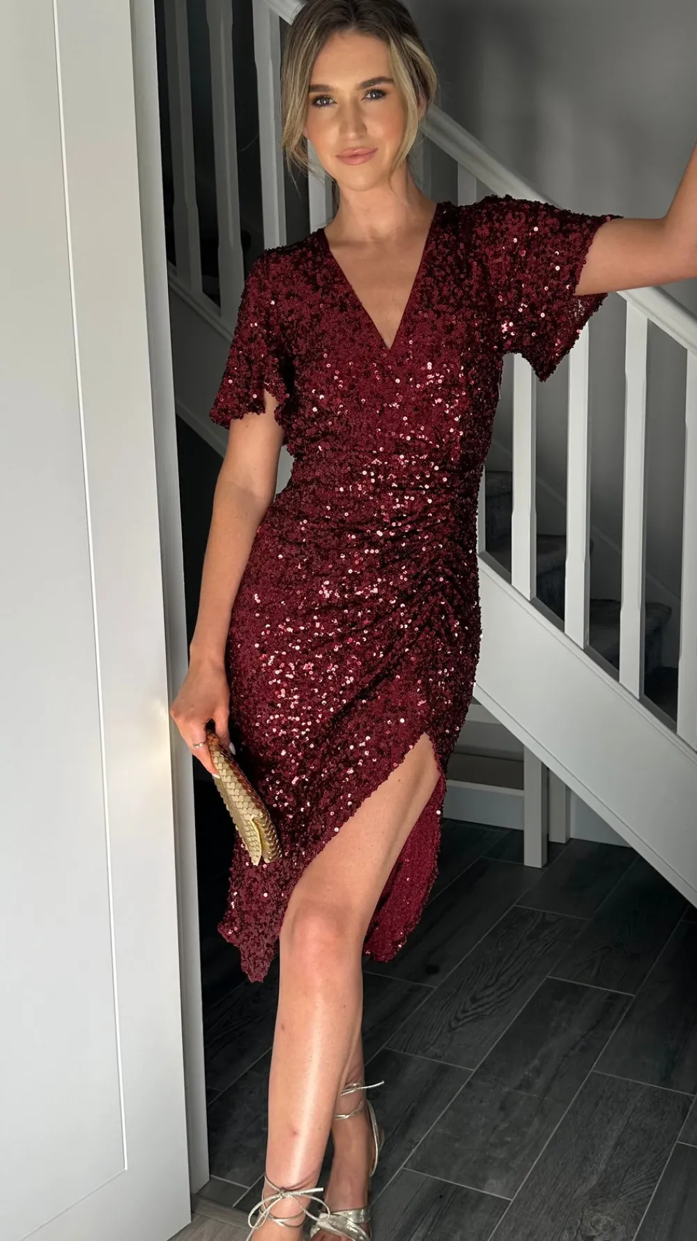 florence_burgundy_sequin__3.webp GIRL IN MIND Going Out Dresses | Occasion Dresses^Florence Burgundy Sequin Midi Dress