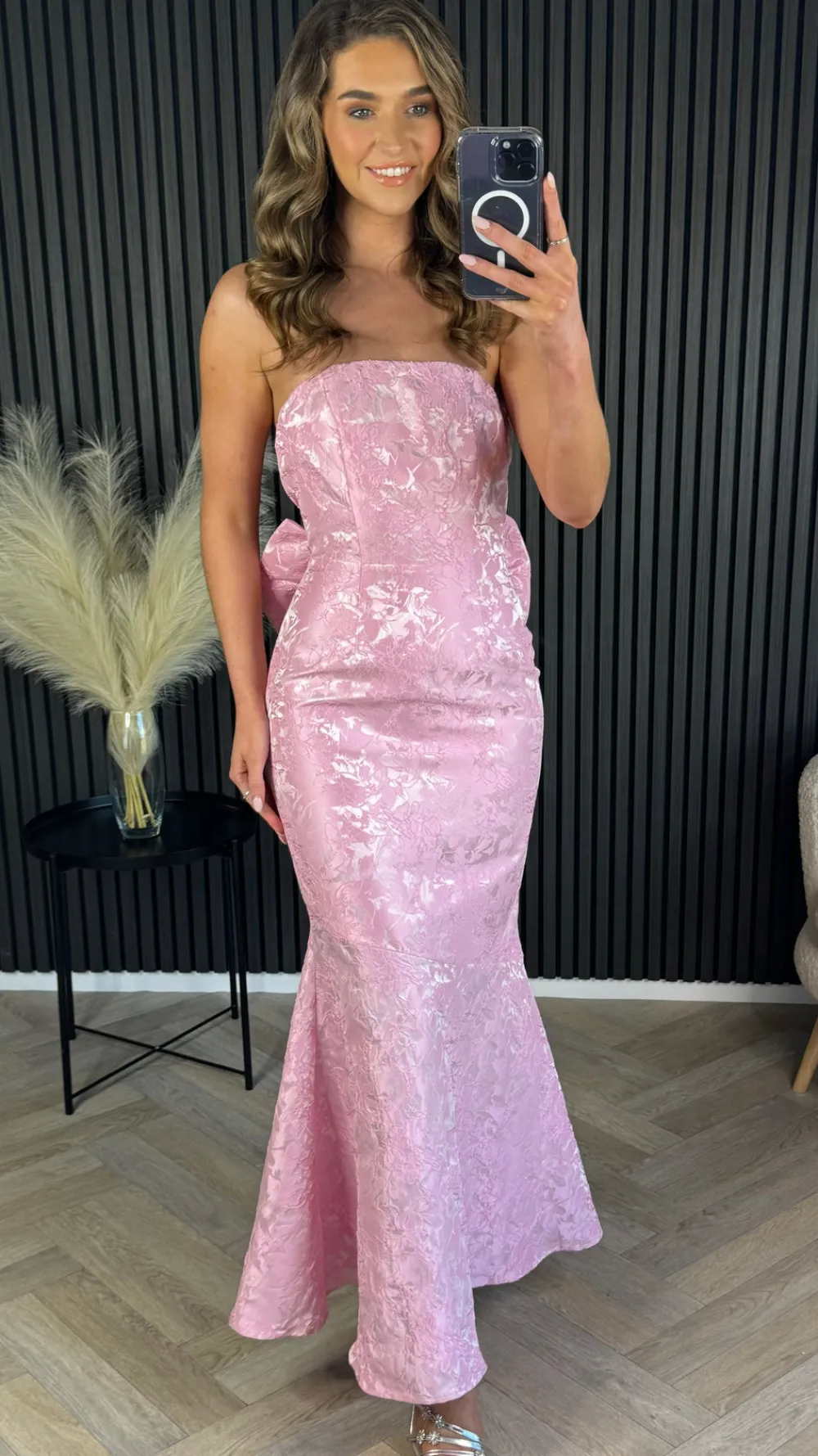 georgie_rose_pink_bandeau_11.webp FP & CO Fitted Dresses | Going Out Dresses^Georgie Rose Pink Bandeau Midi Dress