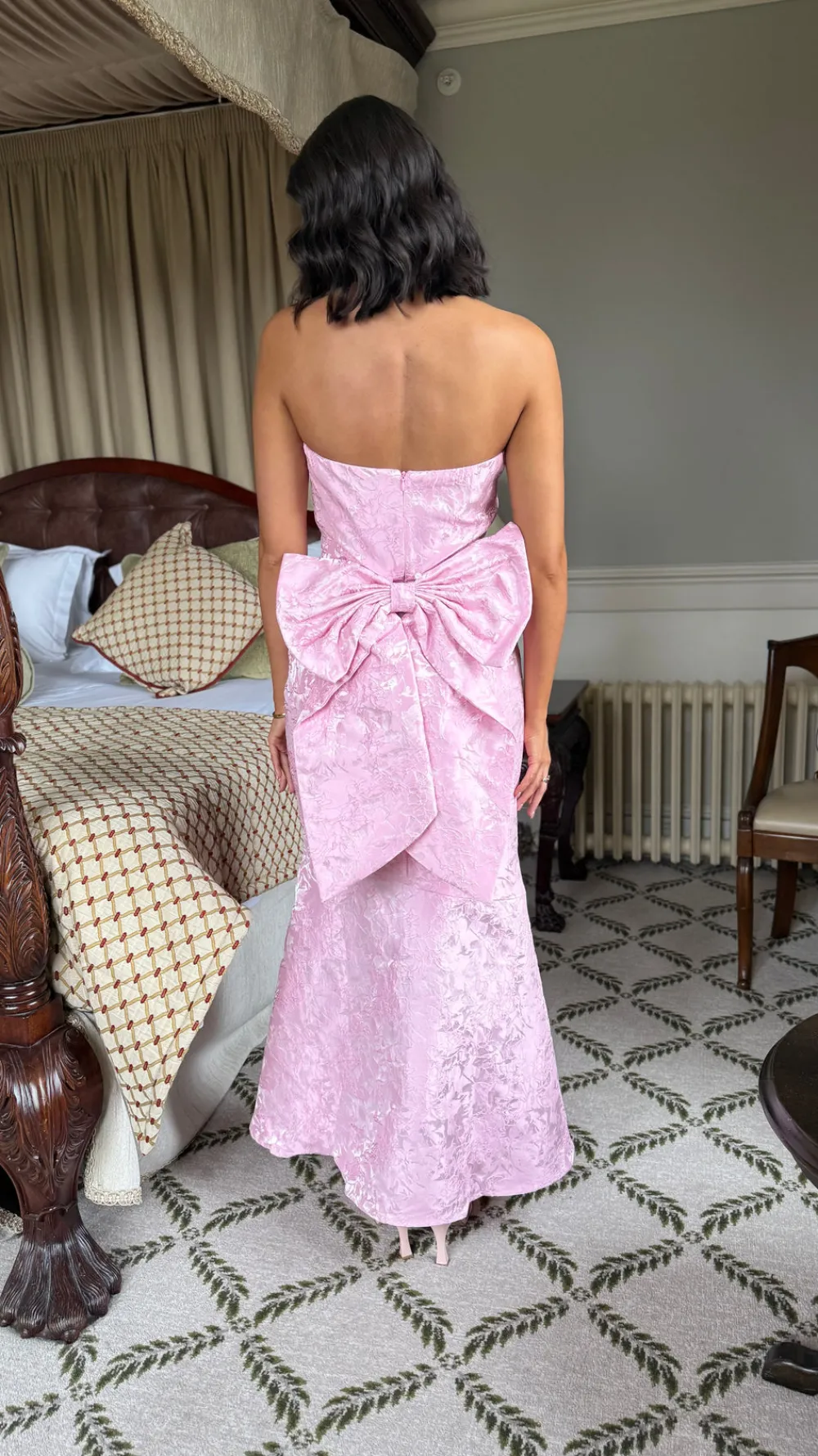 georgie_rose_pink_bandeau_4.webp FP & CO Fitted Dresses | Going Out Dresses^Georgie Rose Pink Bandeau Midi Dress