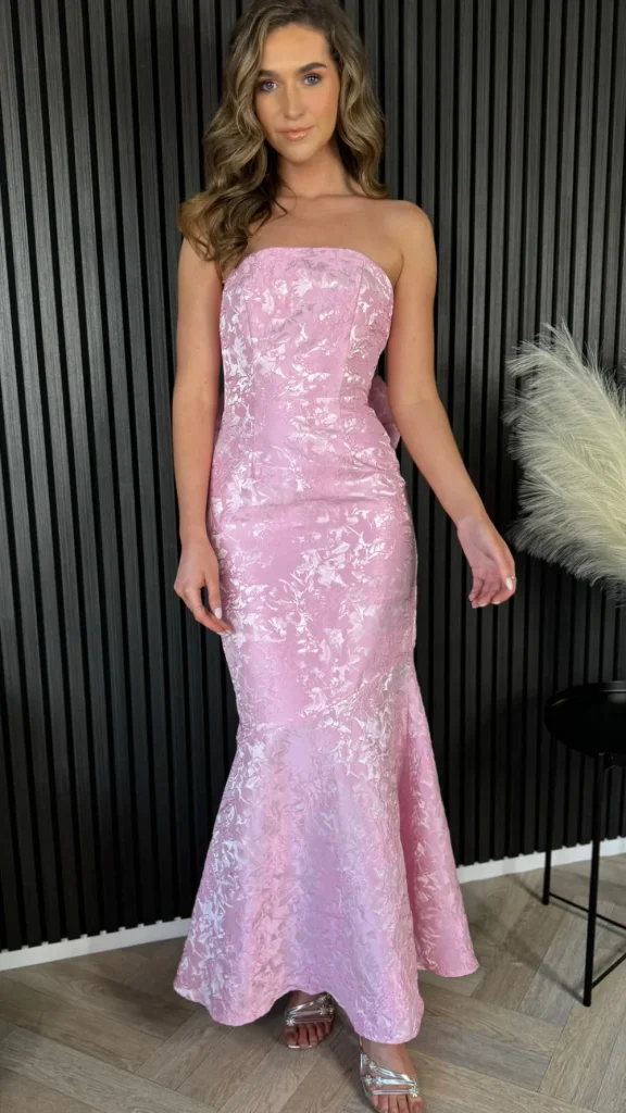 FP & CO Fitted Dresses | Going Out Dresses^Georgie Rose Pink Bandeau Midi Dress