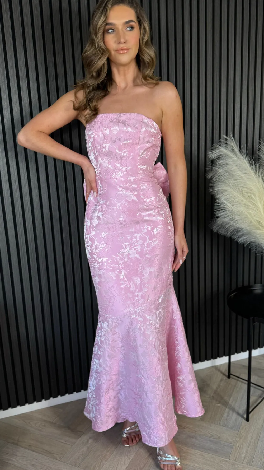 georgie_rose_pink_bandeau_9.webp FP & CO Fitted Dresses | Going Out Dresses^Georgie Rose Pink Bandeau Midi Dress