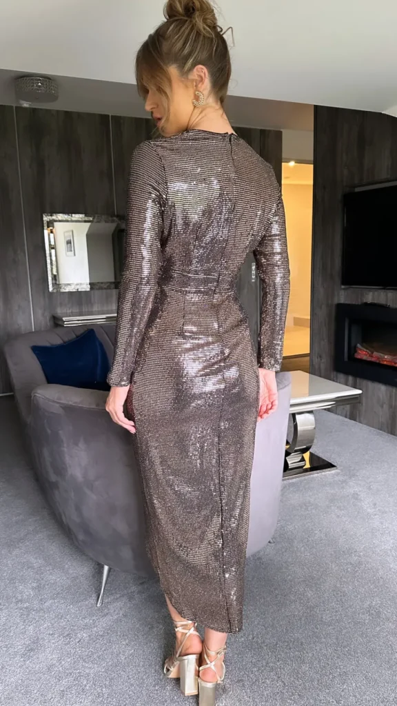 GIRL IN MIND Going Out Dresses | Occasion Dresses^Harbor Rose Gold Wrap Over Maxi Dress