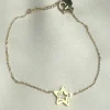 EMILY Jewellery^Harla Gold Star Design Stainless Steel Bracelet
