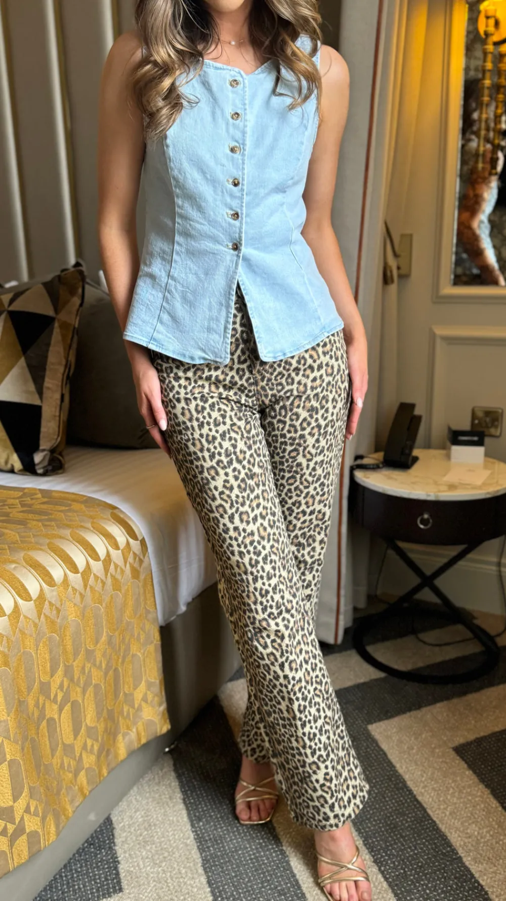 hazel_beige_amp_black_leo_3.webp BESTSELLER Jeans^Hazel Beige & Black Leopard Print Straight Leg Jeans