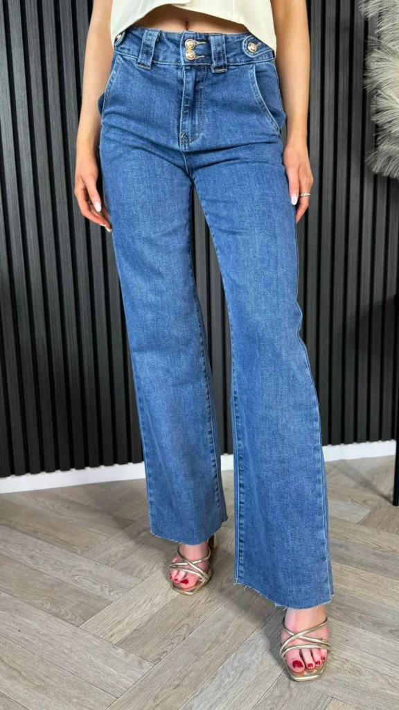 REDIAL Jeans^Jocelyn Blue Straight Leg Jeans