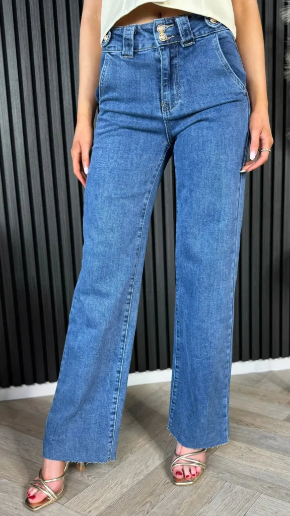 REDIAL Jeans^Jocelyn Blue Straight Leg Jeans
