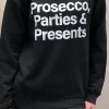 CHRISTMAS Tops | Hoodies + Sweatshirts^Jodie Prosecco, Parties & Presents Sweatshirt in Black