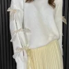 LOVIKA Knitwear^Julie Cream Bow sleeve Detail Jumper