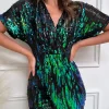 GIRL IN MIND Going Out Dresses | Occasion Dresses^Kaisley Black Sequin Wrap Midi Dress